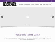 Tablet Screenshot of integr8dance.com